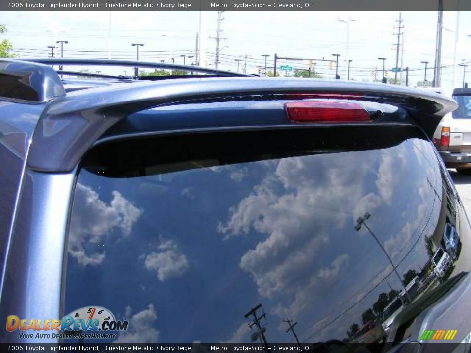 2006 Toyota Highlander Hybrid Bluestone Metallic / Ivory Beige Photo #28