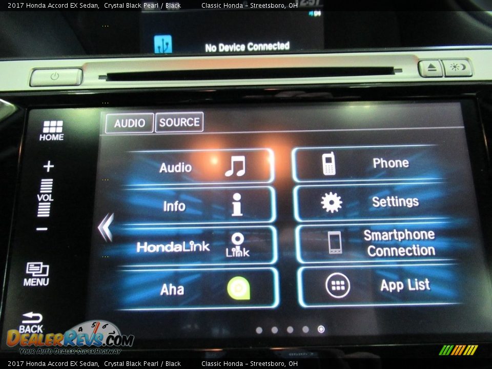 2017 Honda Accord EX Sedan Crystal Black Pearl / Black Photo #26
