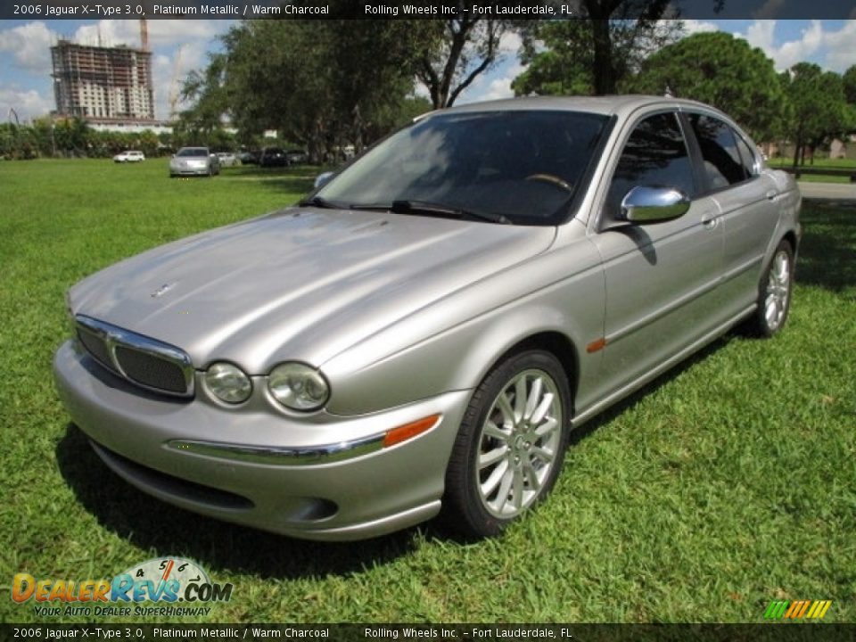 2006 Jaguar X-Type 3.0 Platinum Metallic / Warm Charcoal Photo #1