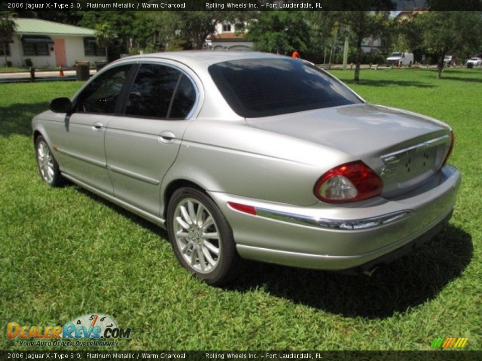 2006 Jaguar X-Type 3.0 Platinum Metallic / Warm Charcoal Photo #5