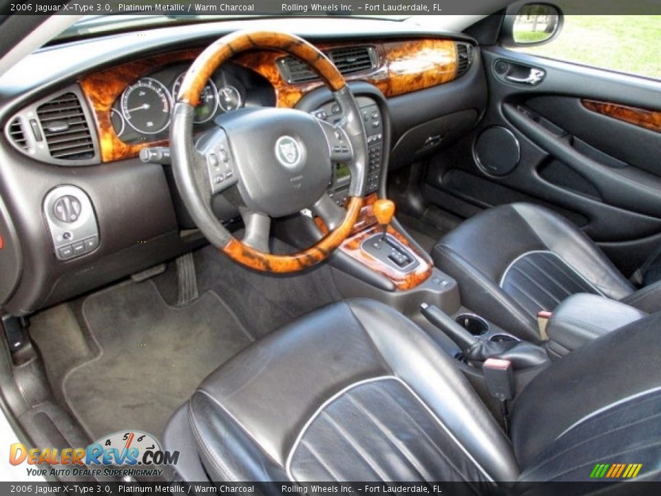 Warm Charcoal Interior - 2006 Jaguar X-Type 3.0 Photo #12