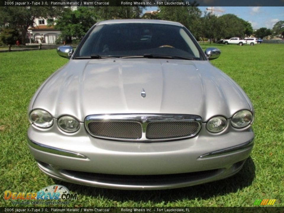 2006 Jaguar X-Type 3.0 Platinum Metallic / Warm Charcoal Photo #16