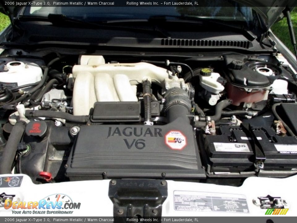 2006 Jaguar X-Type 3.0 Platinum Metallic / Warm Charcoal Photo #18