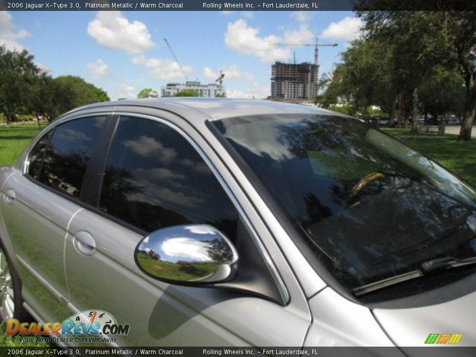 2006 Jaguar X-Type 3.0 Platinum Metallic / Warm Charcoal Photo #24