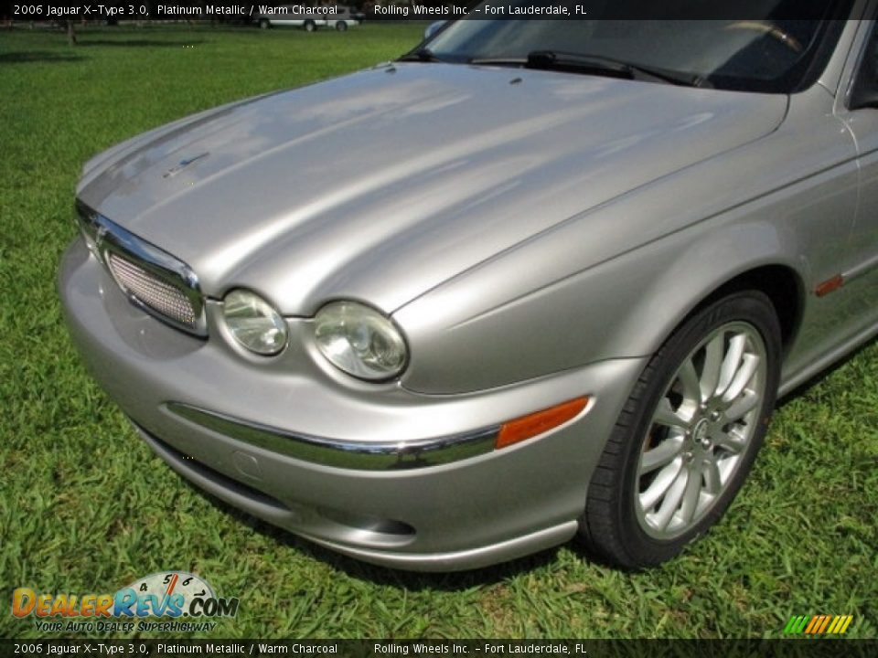 2006 Jaguar X-Type 3.0 Platinum Metallic / Warm Charcoal Photo #30