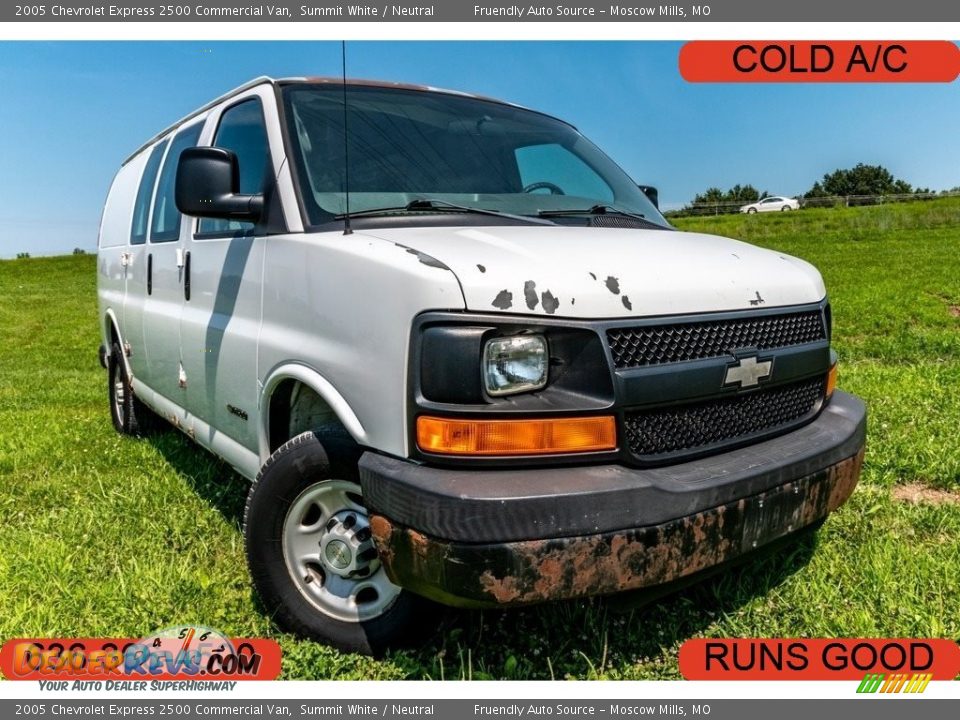 2005 Chevrolet Express 2500 Commercial Van Summit White / Neutral Photo #1