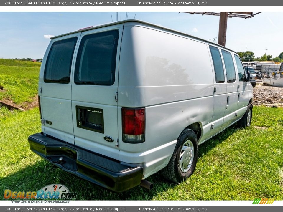 2001 Ford E Series Van E150 Cargo Oxford White / Medium Graphite Photo #8