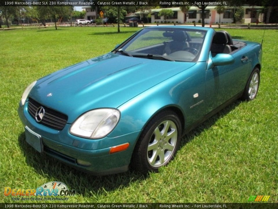 Calypso Green Metallic 1998 Mercedes-Benz SLK 230 Kompressor Roadster Photo #9