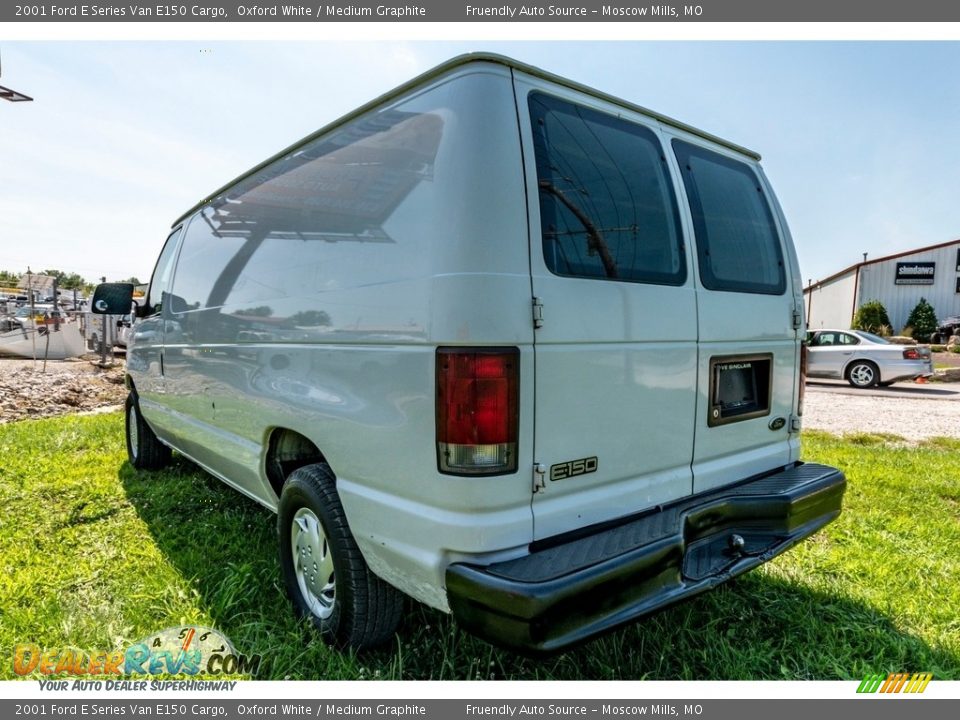 2001 Ford E Series Van E150 Cargo Oxford White / Medium Graphite Photo #10