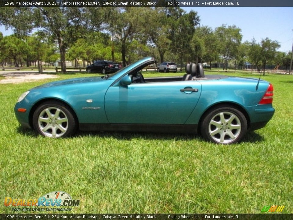 Calypso Green Metallic 1998 Mercedes-Benz SLK 230 Kompressor Roadster Photo #11