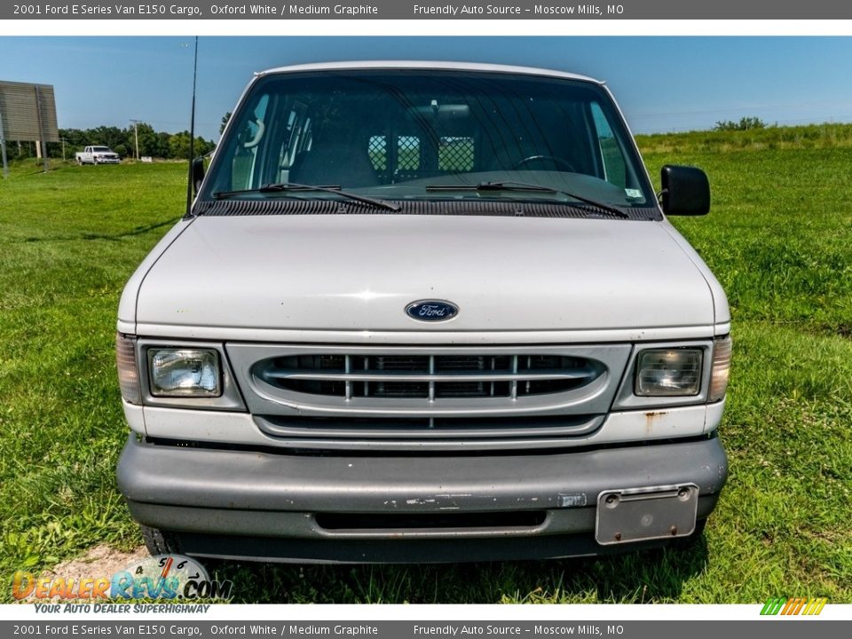 2001 Ford E Series Van E150 Cargo Oxford White / Medium Graphite Photo #13