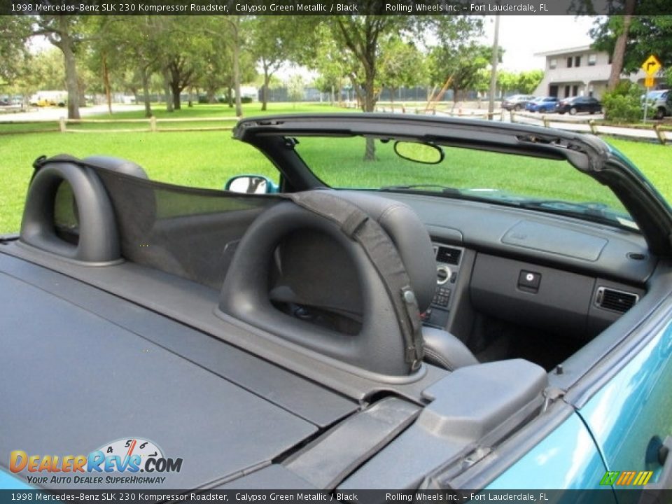 1998 Mercedes-Benz SLK 230 Kompressor Roadster Calypso Green Metallic / Black Photo #14