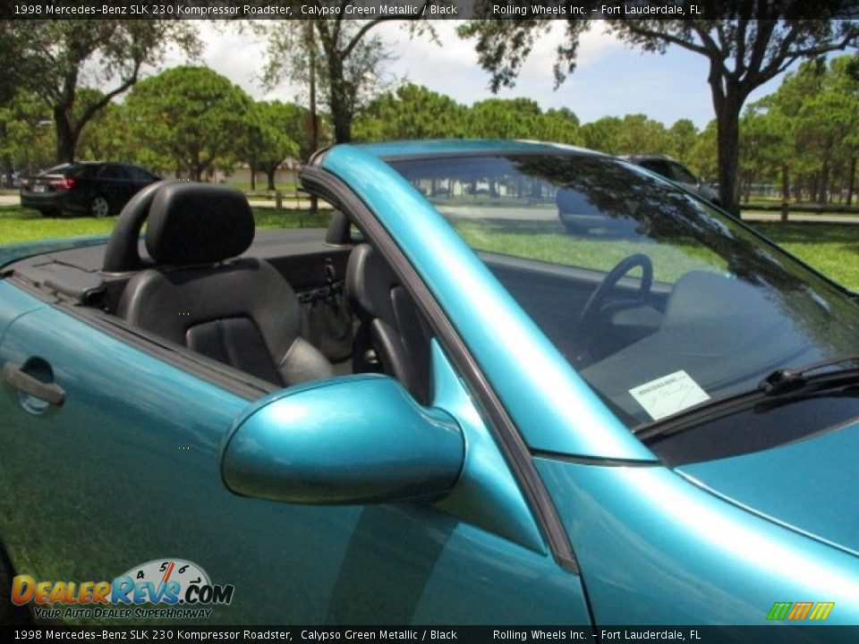 1998 Mercedes-Benz SLK 230 Kompressor Roadster Calypso Green Metallic / Black Photo #19