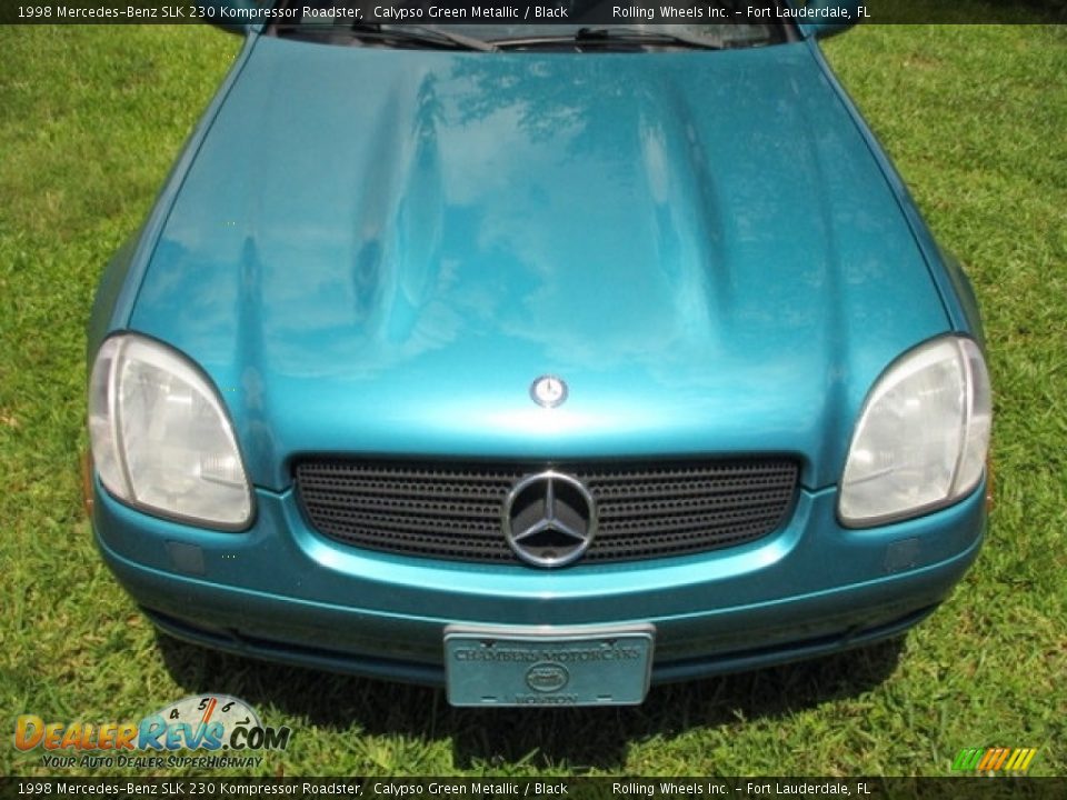 1998 Mercedes-Benz SLK 230 Kompressor Roadster Calypso Green Metallic / Black Photo #34