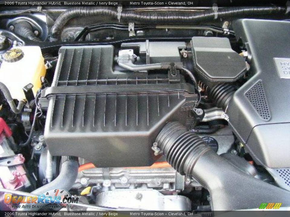 2006 Toyota Highlander Hybrid Bluestone Metallic / Ivory Beige Photo #30