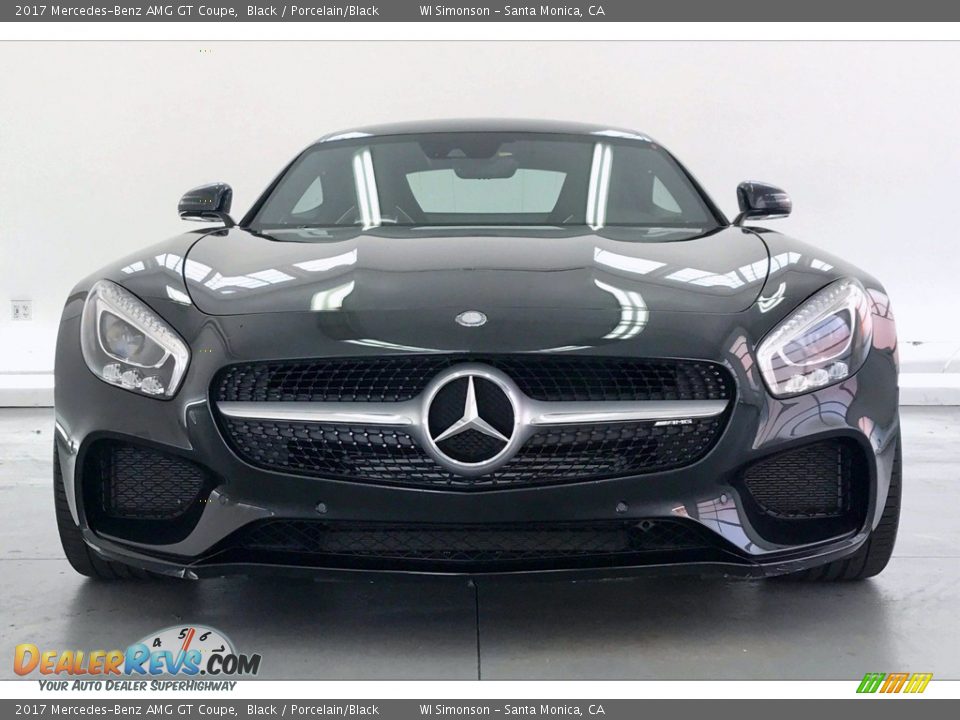 2017 Mercedes-Benz AMG GT Coupe Black / Porcelain/Black Photo #2