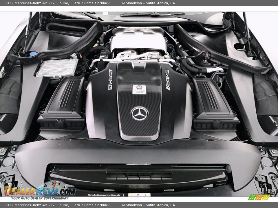 2017 Mercedes-Benz AMG GT Coupe Black / Porcelain/Black Photo #8