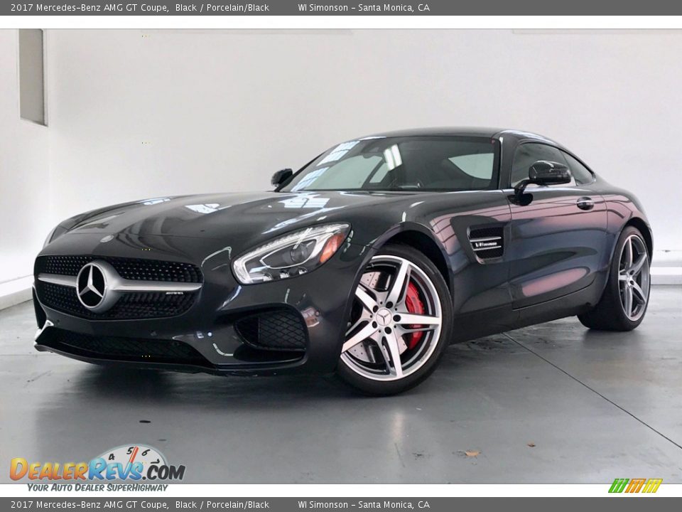 2017 Mercedes-Benz AMG GT Coupe Black / Porcelain/Black Photo #11