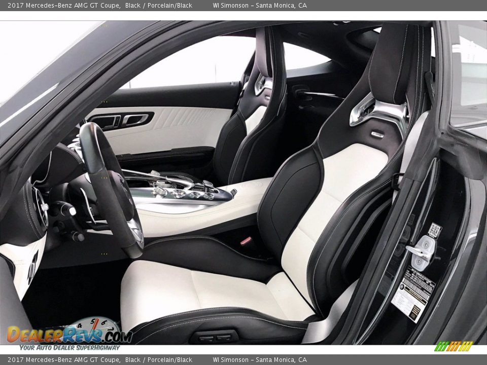 Porcelain/Black Interior - 2017 Mercedes-Benz AMG GT Coupe Photo #12