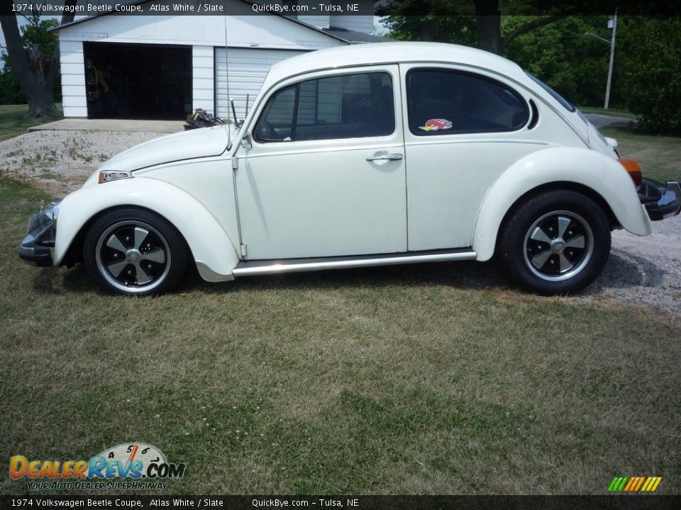 1974 Volkswagen Beetle Coupe Atlas White / Slate Photo #1