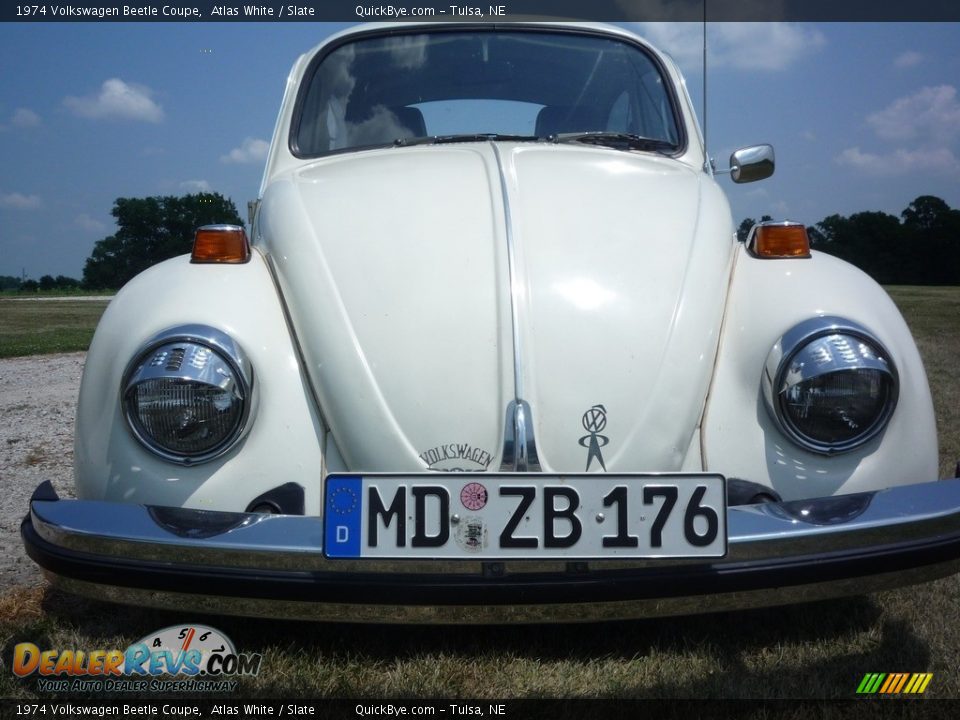 1974 Volkswagen Beetle Coupe Atlas White / Slate Photo #2