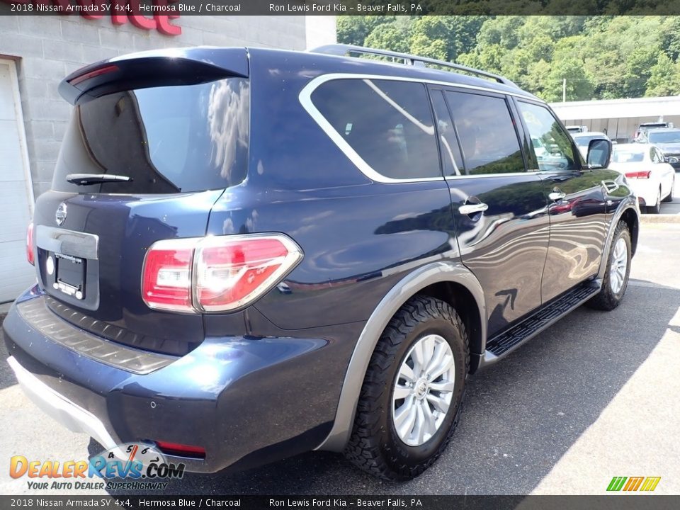 2018 Nissan Armada SV 4x4 Hermosa Blue / Charcoal Photo #2