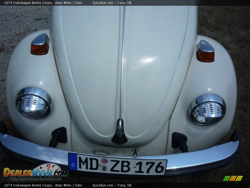 1974 Volkswagen Beetle Coupe Atlas White / Slate Photo #3