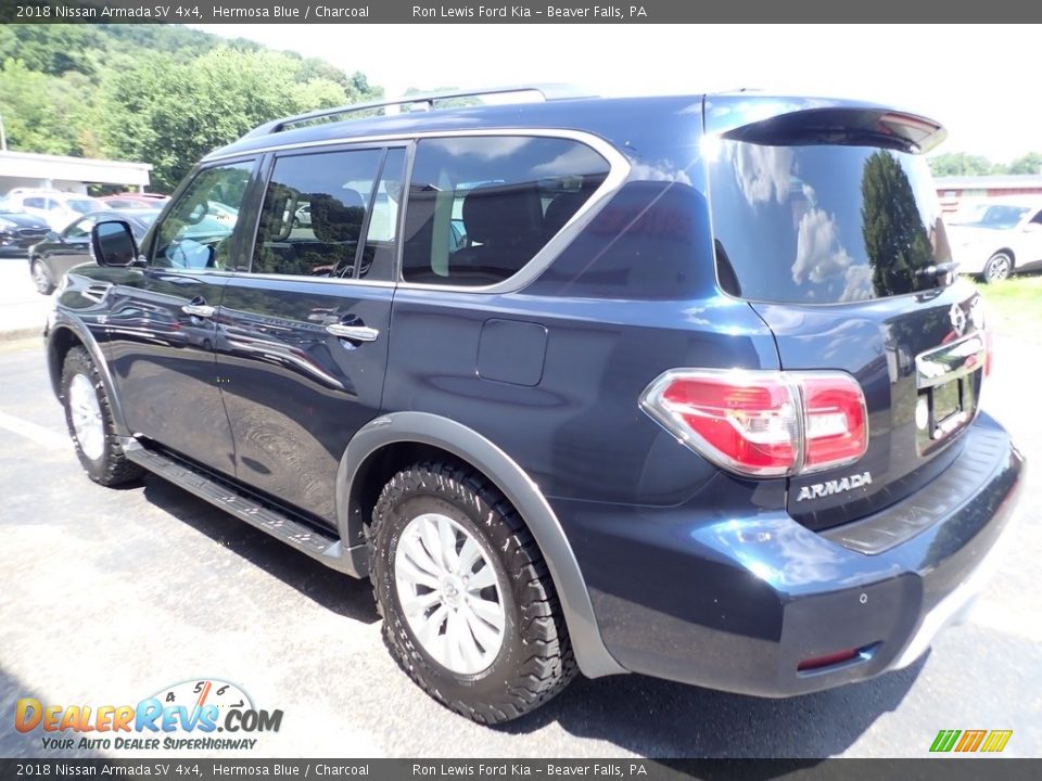 2018 Nissan Armada SV 4x4 Hermosa Blue / Charcoal Photo #6