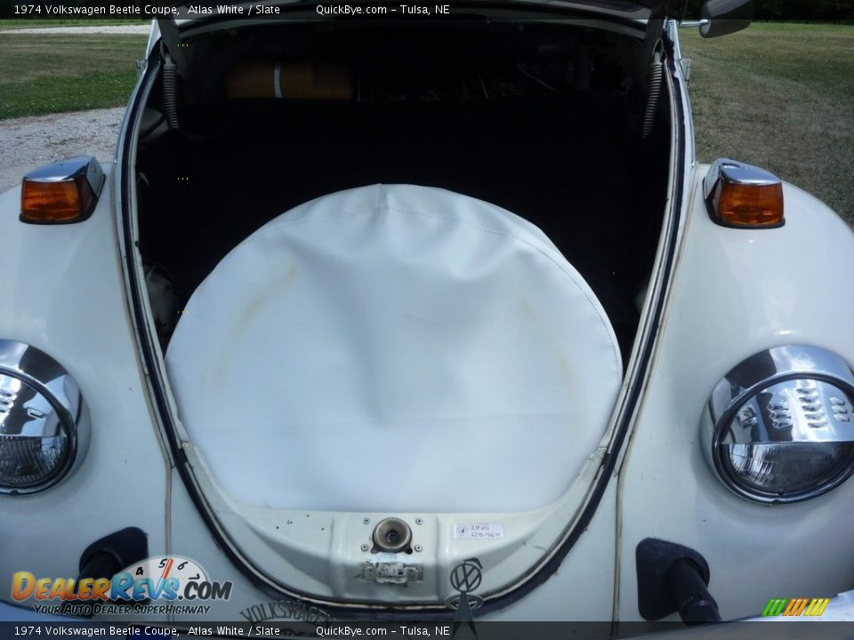 1974 Volkswagen Beetle Coupe Atlas White / Slate Photo #6