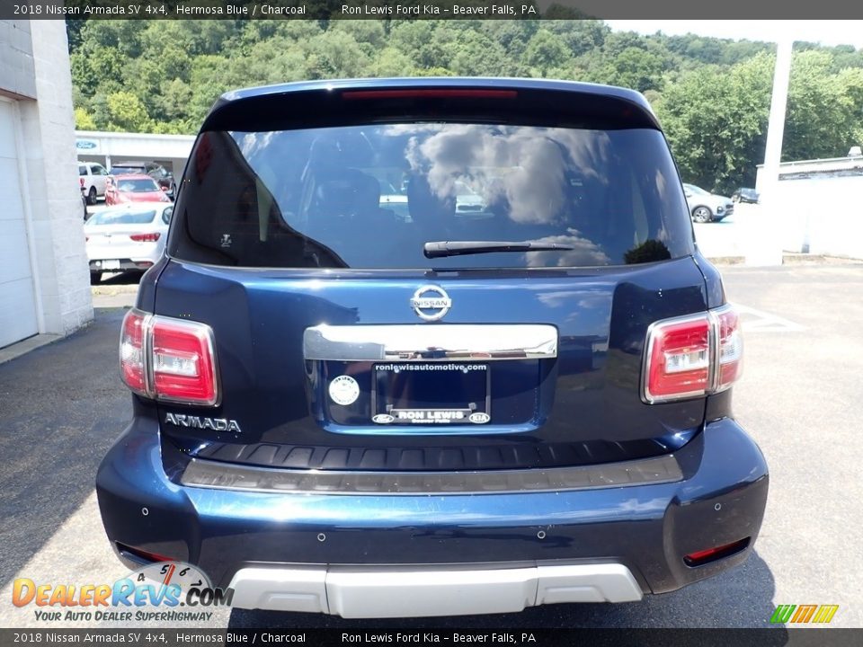 2018 Nissan Armada SV 4x4 Hermosa Blue / Charcoal Photo #7