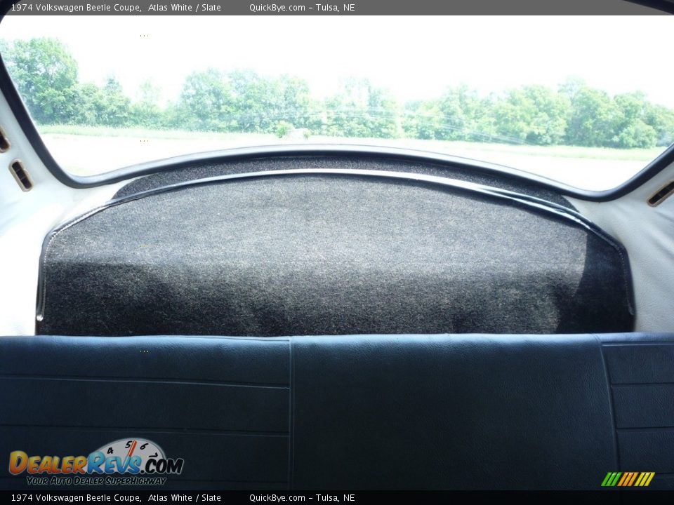 1974 Volkswagen Beetle Coupe Atlas White / Slate Photo #11