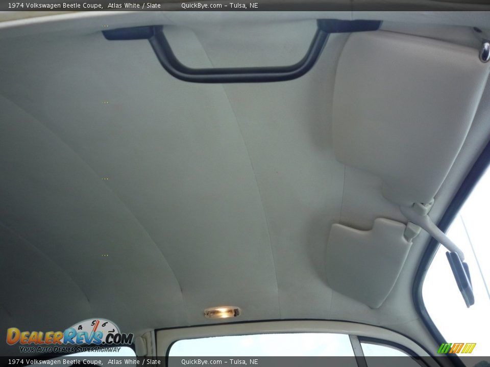 1974 Volkswagen Beetle Coupe Atlas White / Slate Photo #12