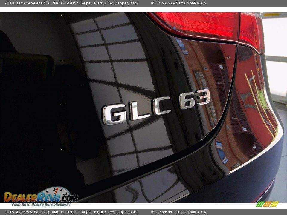 2018 Mercedes-Benz GLC AMG 63 4Matic Coupe Black / Red Pepper/Black Photo #7