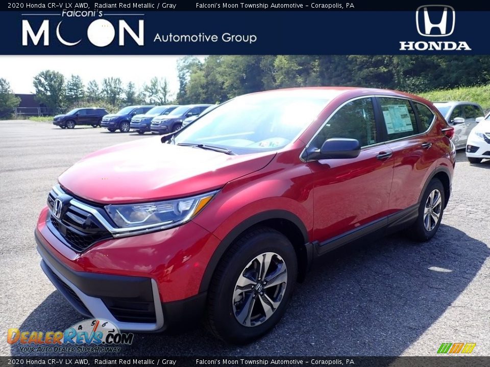 2020 Honda CR-V LX AWD Radiant Red Metallic / Gray Photo #1