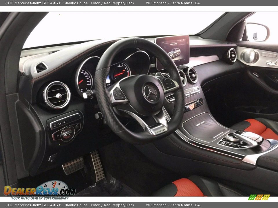 2018 Mercedes-Benz GLC AMG 63 4Matic Coupe Black / Red Pepper/Black Photo #22