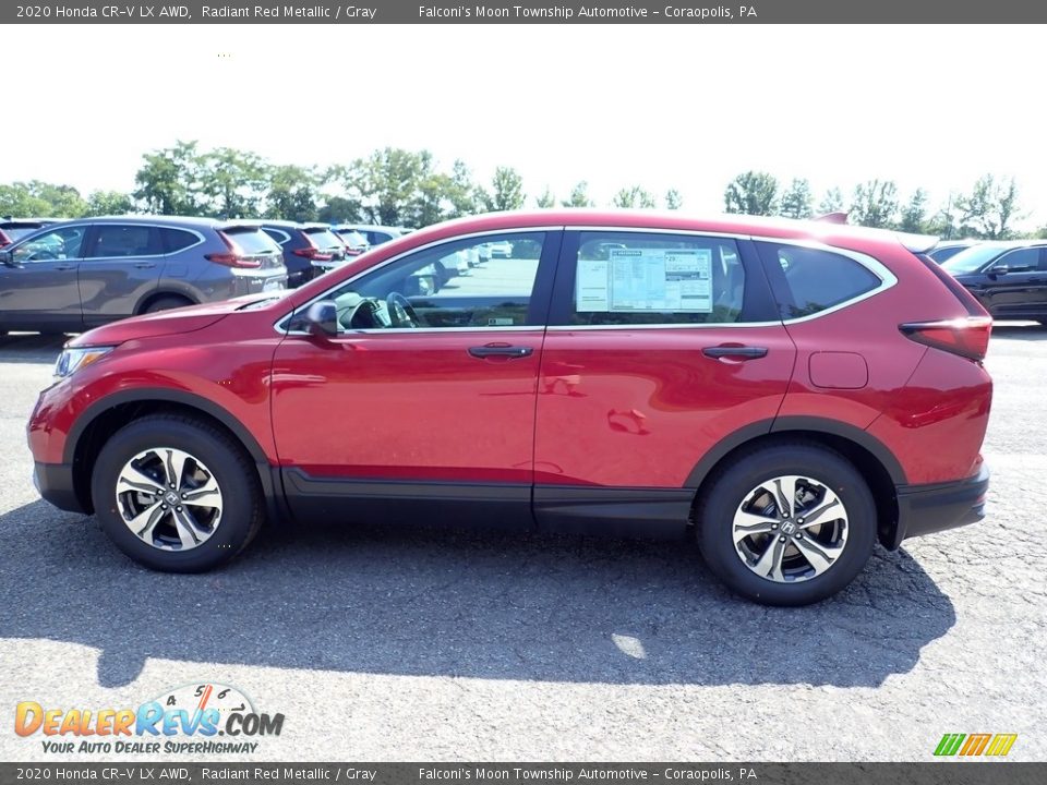 2020 Honda CR-V LX AWD Radiant Red Metallic / Gray Photo #3