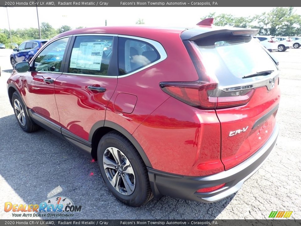 2020 Honda CR-V LX AWD Radiant Red Metallic / Gray Photo #4