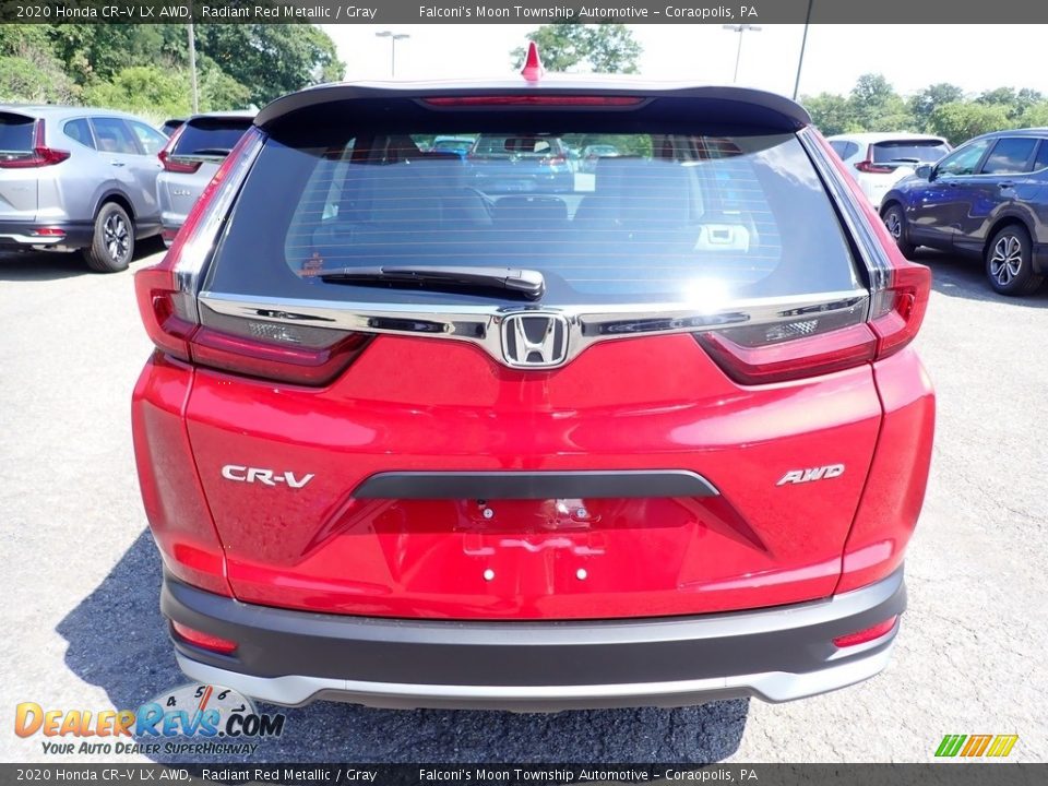 2020 Honda CR-V LX AWD Radiant Red Metallic / Gray Photo #5