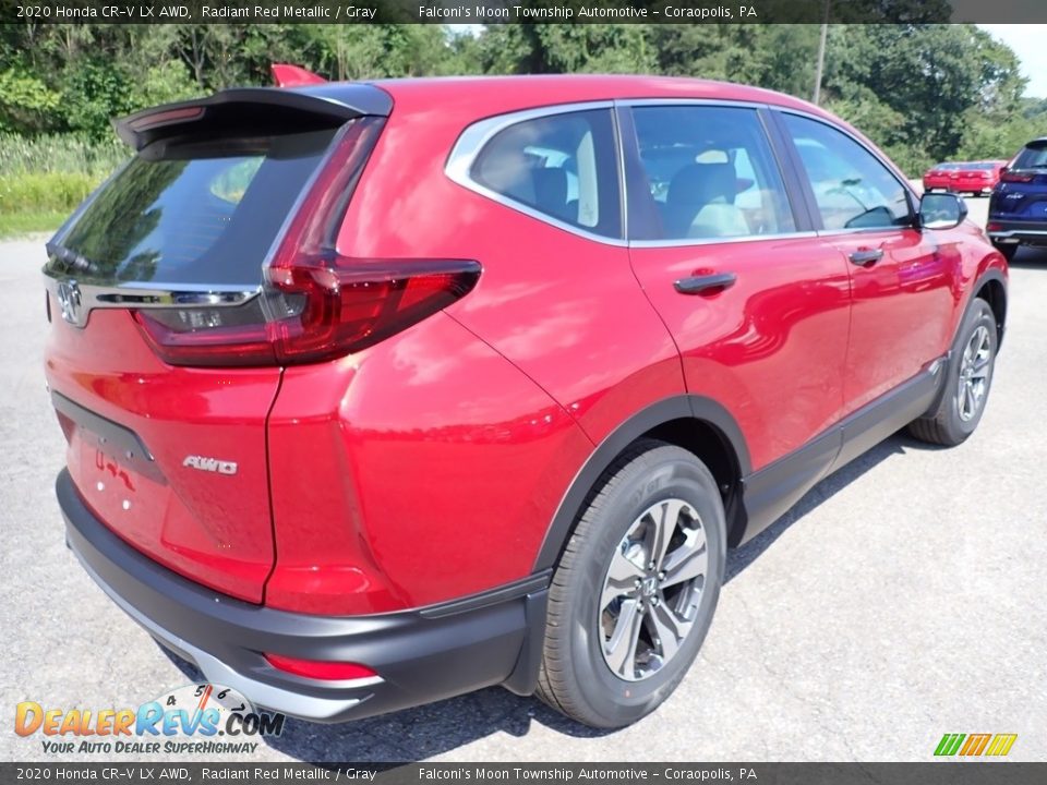 2020 Honda CR-V LX AWD Radiant Red Metallic / Gray Photo #6