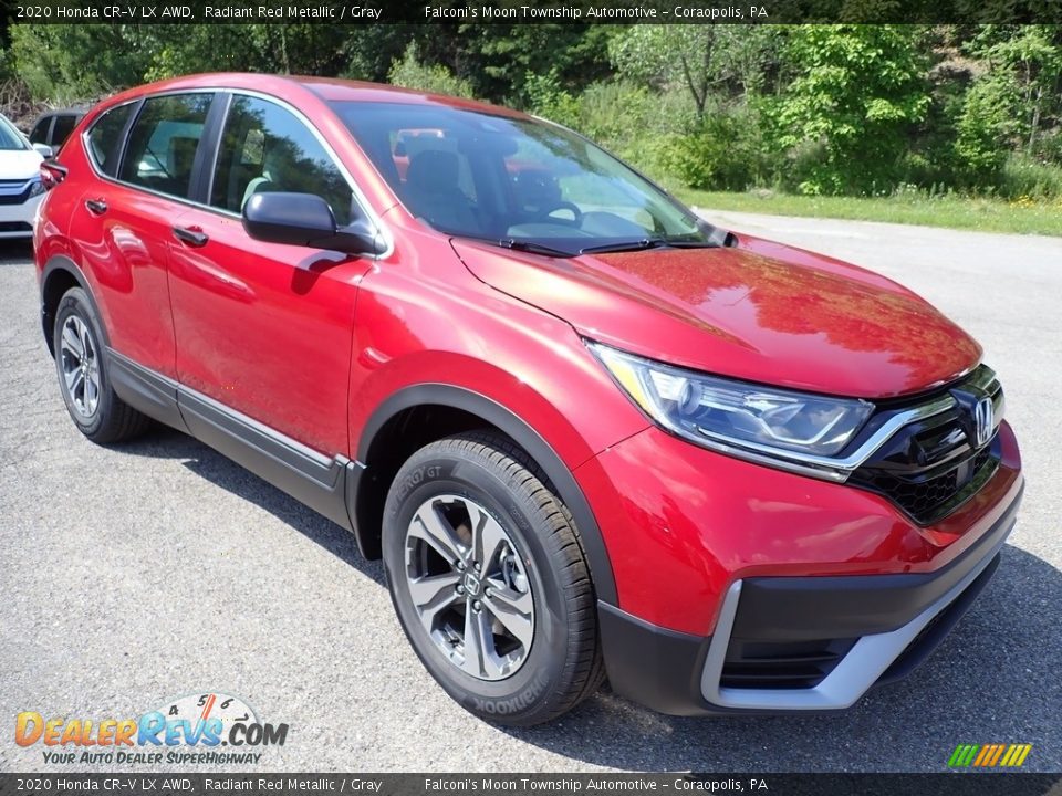 2020 Honda CR-V LX AWD Radiant Red Metallic / Gray Photo #7