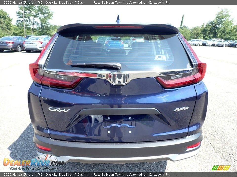 2020 Honda CR-V LX AWD Obsidian Blue Pearl / Gray Photo #4