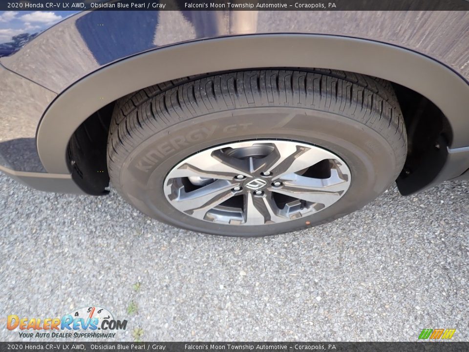 2020 Honda CR-V LX AWD Obsidian Blue Pearl / Gray Photo #8