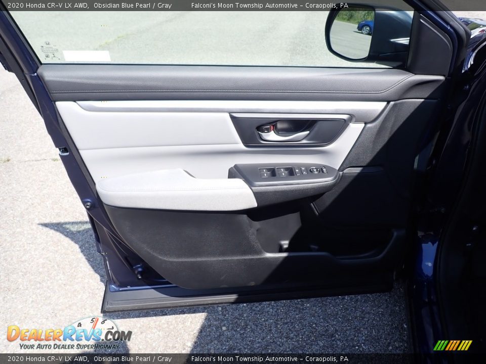 2020 Honda CR-V LX AWD Obsidian Blue Pearl / Gray Photo #12
