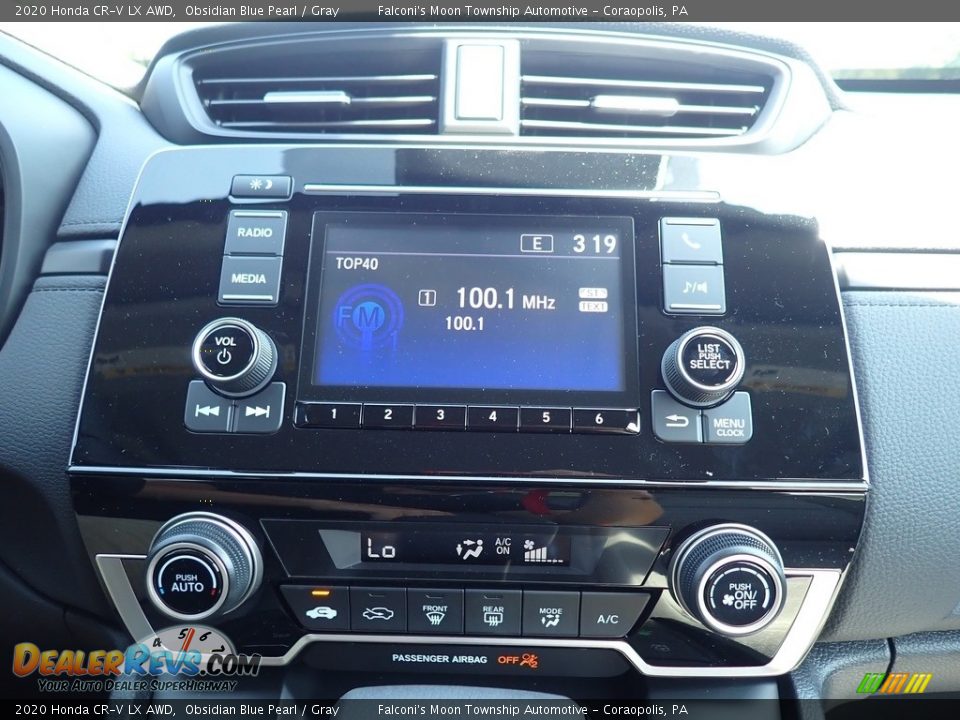 2020 Honda CR-V LX AWD Obsidian Blue Pearl / Gray Photo #14