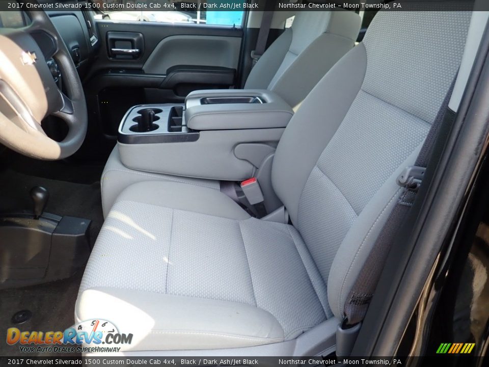 2017 Chevrolet Silverado 1500 Custom Double Cab 4x4 Black / Dark Ash/Jet Black Photo #21