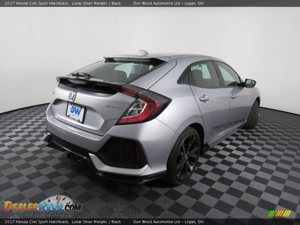 2017 Honda Civic Sport Hatchback Lunar Silver Metallic / Black Photo #16