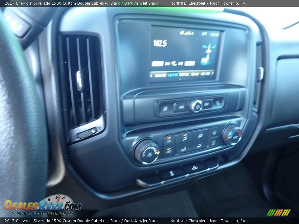 2017 Chevrolet Silverado 1500 Custom Double Cab 4x4 Black / Dark Ash/Jet Black Photo #27