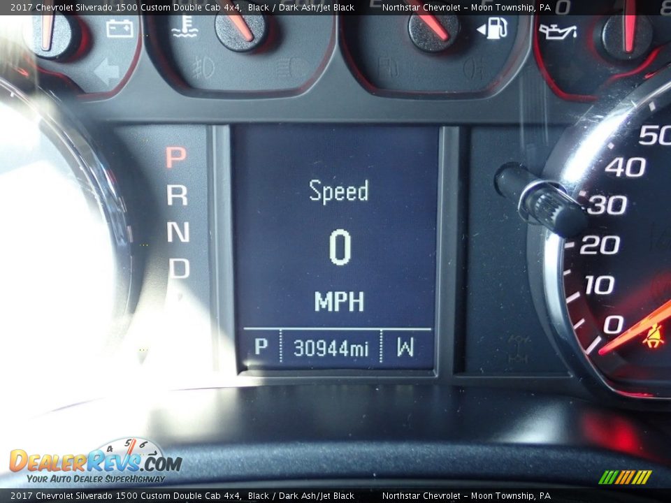 2017 Chevrolet Silverado 1500 Custom Double Cab 4x4 Black / Dark Ash/Jet Black Photo #29
