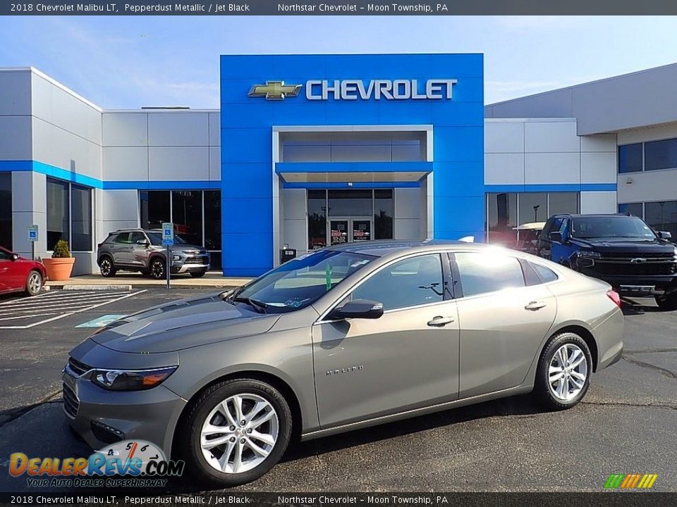2018 Chevrolet Malibu LT Pepperdust Metallic / Jet Black Photo #1