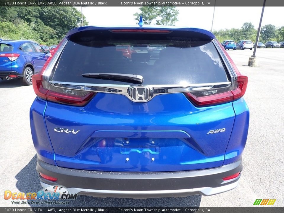 2020 Honda CR-V EX-L AWD Aegean Blue Metallic / Black Photo #3